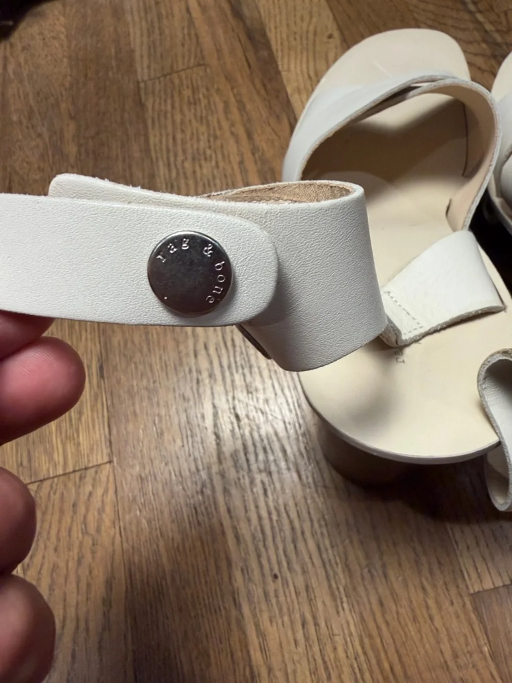 Rag & Bone Hester Platform Sandals, Ivory, 8